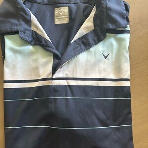 Callaway Men's Navy and Light Blue Polo